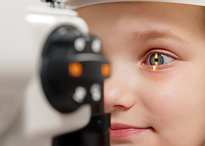 Woman with long hair smiling