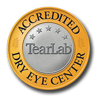 TearLab accredited dry eye center badge